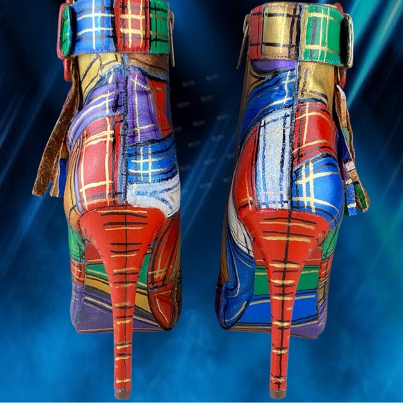 Custom Designed Womens Ankle Boots Size 7.5 - Picture 11 of 12